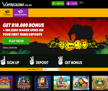 Claim your Bonus and Free Spins at AfriCasino