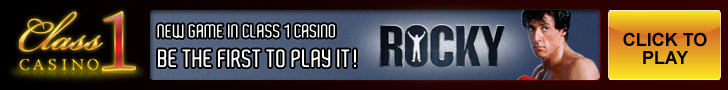 Play the new Rocky Slot at Class 1 Playtech Casino