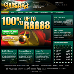 Screenshot of Club SA Casino