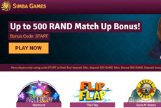 Simba Games - Claim Your R500.00 Bonus